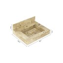 Ver mais imagens de Conjunto Completo para Banheiro Club Kit 40cm Bege/Wood