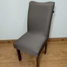 Capa para Cadeira Malha Camurça - Cinza - 2