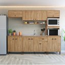 Ver imagem 1 de Cozinha Torino 7 - 253 x 220 x 51,5 Marrom/Mel