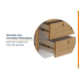 Cozinha Modulada 6 Peças sem Tampo 3 Aéreos e 3 Balcões Arizona Cabecasa Madeiramadeira - 5