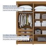 Guarda-Roupa Casal Reflecta com Led 6 Portas 100% MDF com Pés Solaris - 13