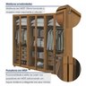 Guarda-Roupa Casal Reflecta com Led 6 Portas 100% MDF com Pés Solaris - 10