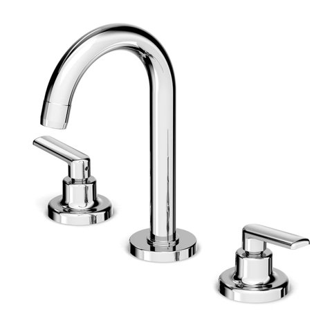 Misturador para Lavatório de Mesa 3 Furos Bica Alta com Valvula de Escoamento Smart-n