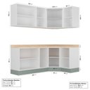 Ver imagem 3 de Cozinha Modulada 6 Peças com Tampo 3 Aéreos e 3 Balcões Arizona CabeCasa MadeiraOriginals