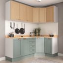 Ver imagem 1 de Cozinha Modulada 6 Peças com Tampo 3 Aéreos e 3 Balcões Arizona CabeCasa MadeiraOriginals