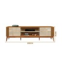 Ver imagem 4 de Rack Legacy 2.0 para Tv de até 75" Edn Móveis:off White/cedro