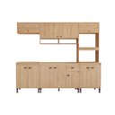 Ver imagem 2 de Cozinha Torino 7 - 253 x 220 x 51,5 Marrom/Mel