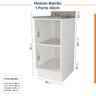 Cozinha Modulada 8 Peças com Tampo 4 Aéreos e 4 Balcões Arizona CabeCasa MadeiraOriginals - 16