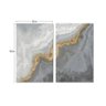 Kit 2 Quadros Telas Decorativas Abstrato Mármore 100x60cm - 1