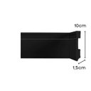 Ver imagem 3 de Kit Rodape Poliestireno Frisado 10cm Preto 6749 240cm (02br)