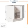 Cozinha Modulada 8 Peças sem Tampo 4 Aéreos e 4 Balcões Arizona CabeCasa MadeiraOriginals - 17