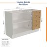 Cozinha Modulada 8 Peças sem Tampo 4 Aéreos e 4 Balcões Arizona CabeCasa MadeiraOriginals - 18