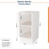 Cozinha Modulada 8 Peças sem Tampo 4 Aéreos e 4 Balcões Arizona CabeCasa MadeiraOriginals - 16