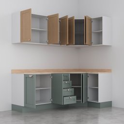 Cozinha Modulada 8 Peças com Tampo 4 Aéreos e 4 Balcões Arizona CabeCasa MadeiraMadeira - 10