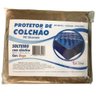 Protetor de Colchão Pvc Impermeável Solteiro com Elástico Bege - 1