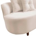 Ver imagem 6 de Namoradeira Sofá Feijão Suria Orgânica Veludo Marfim