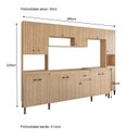 Ver imagem 3 de Cozinha Torino 8 - 290 x 220 x 51,5 Marrom/Mel