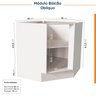 Cozinha Modulada 8 Peças sem Tampo 4 Aéreos e 4 Balcões Arizona CabeCasa MadeiraOriginals - 17