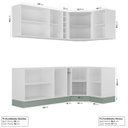 Ver imagem 3 de Cozinha Modulada 8 Peças sem Tampo 4 Aéreos e 4 Balcões Arizona CabeCasa MadeiraOriginals