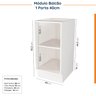 Cozinha Modulada 8 Peças sem Tampo 4 Aéreos e 4 Balcões Arizona CabeCasa MadeiraOriginals - 16