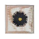 Ver imagem 5 de Kit para Banheiro com 3 Toalheiros e 1 Porta Papel Higiênico Rustico Flor Branca Cor Preto