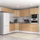 Ver imagem 1 de Cozinha Modulada 8 Peças com Tampo 1 Torre 4 Aéreos 3 Balcões Arizona CabeCasa MadeiraOriginals