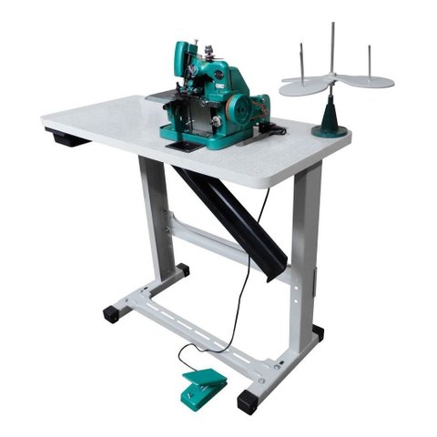 Máquina Overlock Semi Industrial Gn-1 com Mesa +led-ilumina