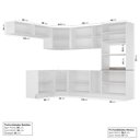Ver imagem 3 de Cozinha Planejada 8 Peças sem Tampo 1 Torre 4 Aéreos 3 Balcões Arizona CabeCasa MadeiraOriginals Marrom/Figueira