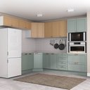 Ver imagem 1 de Cozinha Modulada 8 Peças sem Tampo 1 Torre 4 Aéreos 3 Balcões Arizona CabeCasa MadeiraOriginals