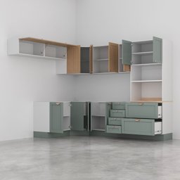 Cozinha Modulada 8 Peças sem Tampo 1 Torre 4 Aéreos 3 Balcões Arizona CabeCasa MadeiraMadeira - 9