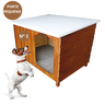 Casinha de Cachorro Criadeira de Madeira - Pequena N 2 - 4