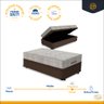 Cama Box Baú Solteiro King + Colchão de Molas Ensacadas Ortobom Airtech 96cm Suporta até 150 Kg - 2