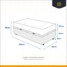 Cama Box Baú Solteiro King + Colchão de Molas Ensacadas Ortobom Airtech 96cm Suporta até 150 Kg - 6