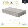Cama Box Baú Solteiro King + Colchão de Molas Ensacadas Ortobom Airtech 96cm Suporta até 150 Kg - 4