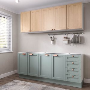 Cozinha Modulada 4 Peças sem Tampo 2 Aéreos 2 Balcões Arizona CabeCasa MadeiraOriginals