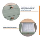 Ver imagem 4 de Cozinha Planejada 4 Peças sem Tampo 2 Aéreos 2 Balcões Arizona CabeCasa MadeiraOriginals Verde/Figueira/Menta
