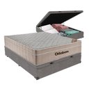 Ver imagem 2 de Cama Box Molas Ensacadas Baú Casal Colchão Airtech Ortobom