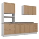 Ver mais imagens de Cozinha Planejada 4 Peças com Tampo 1 Torre 1 Aéreo 2 Balcões Arizona CabeCasa MadeiraOriginals Marrom/Figueira