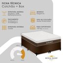 Ver imagem 3 de Cama Box com Colchão Casal Elegance Molas Ensacadas Suede Marrom Royal 138cm