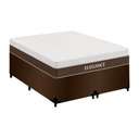 Ver imagem 1 de Cama Box com Colchão Casal Elegance Molas Ensacadas Suede Marrom Royal 138cm