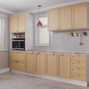 Ver imagem 1 de Cozinha Planejada 4 Peças sem Tampo 1 Torre 1 Aéreo 2 Balcões Arizona CabeCasa MadeiraOriginals Marrom/Figueira