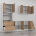 Ver mais imagens de Cozinha Modulada 4 Peças sem Tampo 1 Torre 1 Aéreo 2 Balcões Arizona CabeCasa MadeiraOriginals