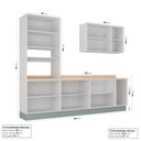 Ver imagem 2 de Cozinha Modulada 4 Peças com Tampo 1 Torre 1 Aéreo 2 Balcões Arizona CabeCasa MadeiraOriginals