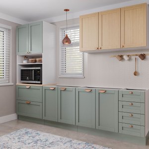 Cozinha Modulada 4 Peças sem Tampo 1 Torre 1 Aéreo 2 Balcões Arizona CabeCasa MadeiraOriginals