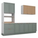 Ver imagem 7 de Cozinha Modulada 4 Peças sem Tampo 1 Torre 1 Aéreo 2 Balcões Arizona CabeCasa MadeiraOriginals