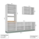 Ver imagem 2 de Cozinha Modulada 4 Peças sem Tampo 1 Torre 1 Aéreo 2 Balcões Arizona CabeCasa MadeiraOriginals