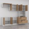 Cozinha Modulada 5 Peças sem Tampo 1 Torre 2 Aéreos 2 Balcões Arizona CabeCasa MadeiraOriginals - 8