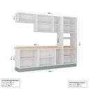 Ver imagem 2 de Cozinha Modulada 5 Peças com Tampo 1 Torre 2 Aéreos 2 Balcões Arizona CabeCasa MadeiraOriginals