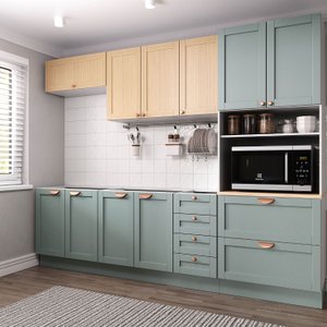 Cozinha Modulada 5 Peças sem Tampo 1 Torre 2 Aéreos 2 Balcões Arizona CabeCasa MadeiraOriginals