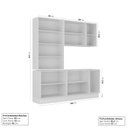 Ver imagem 2 de Cozinha Modulada 4 Peças sem Tampo 2 Aéreos 2 Balcões Arizona CabeCasa MadeiraOriginals